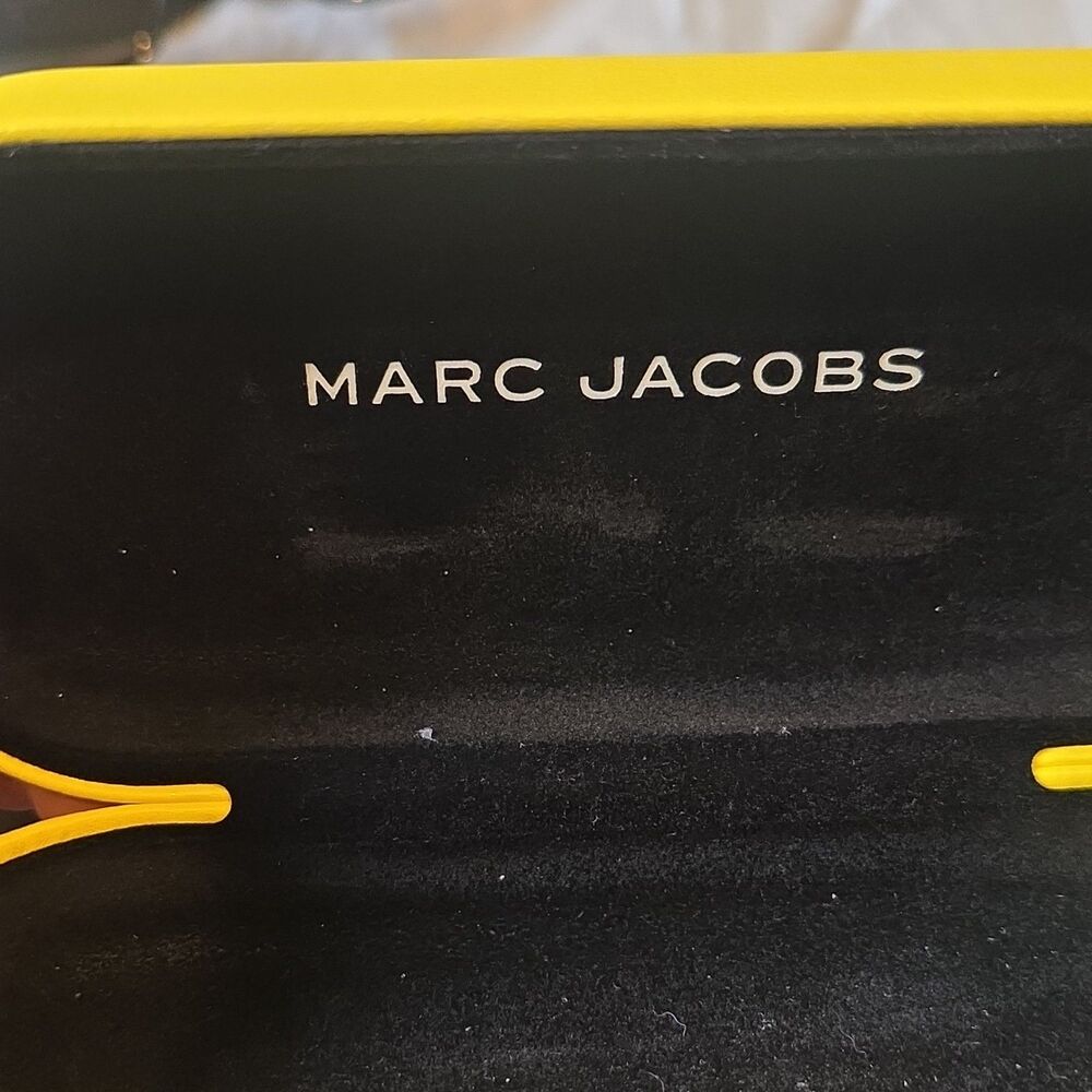 Marc Jacobs Tortoise Shell Square Sunglasses Brown Tinted Lenses w/ Case - Picture 9 of 9